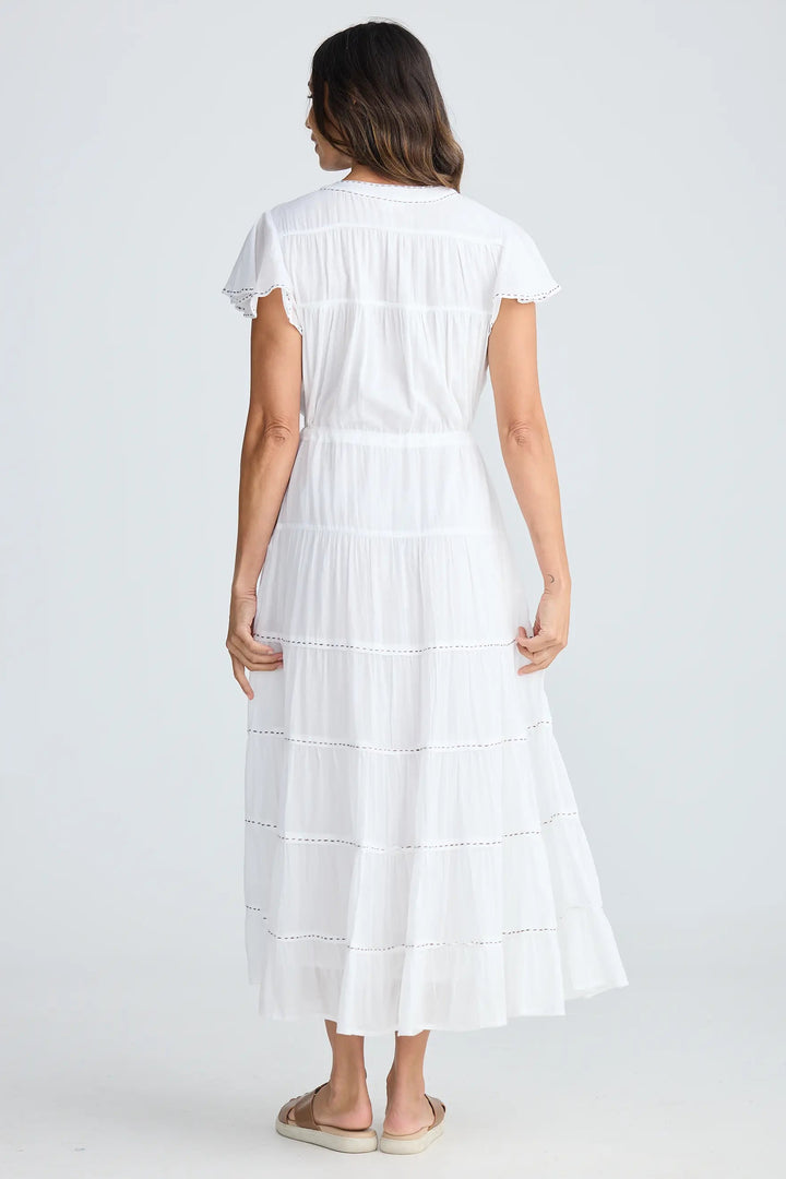 Holiday Trading Delilah Dress White