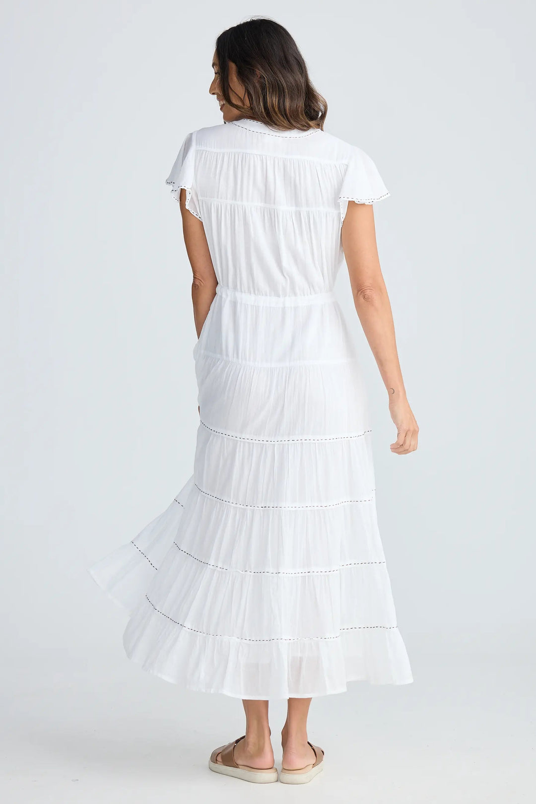 Holiday Trading Delilah Dress White