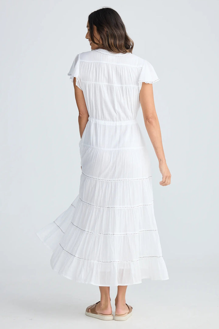 Holiday Trading Delilah Dress White