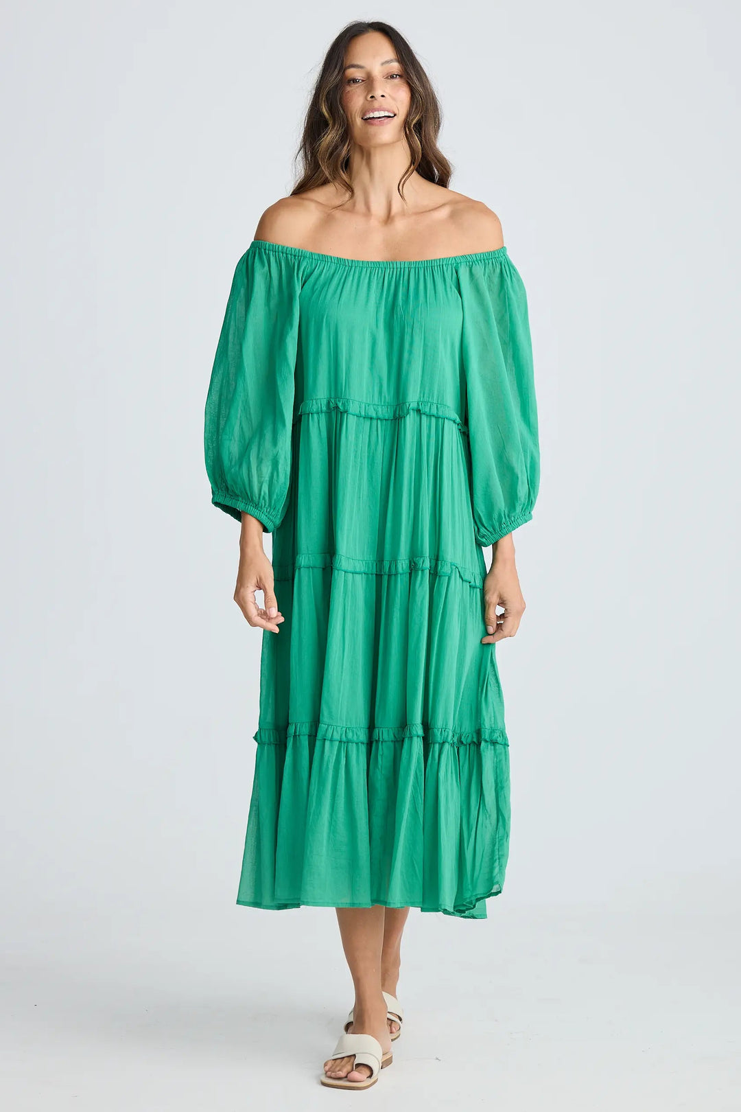 Holiday Trading Grenadine Dress Jade Green