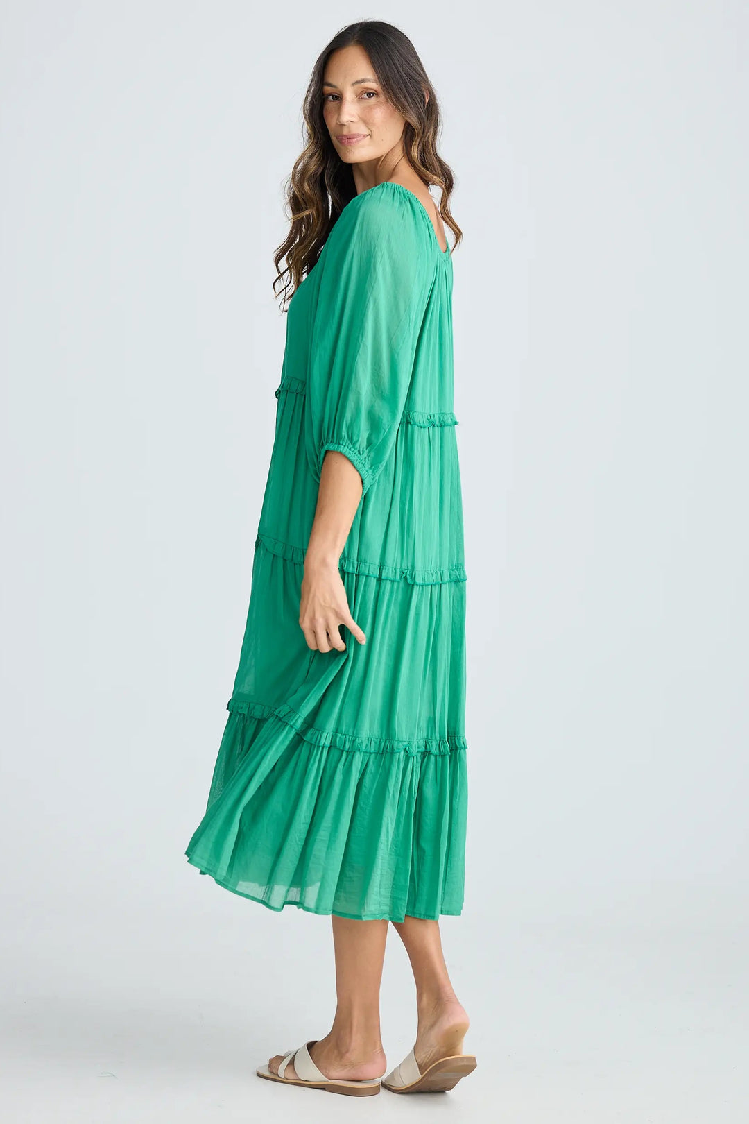 Holiday Trading Grenadine Dress Jade Green