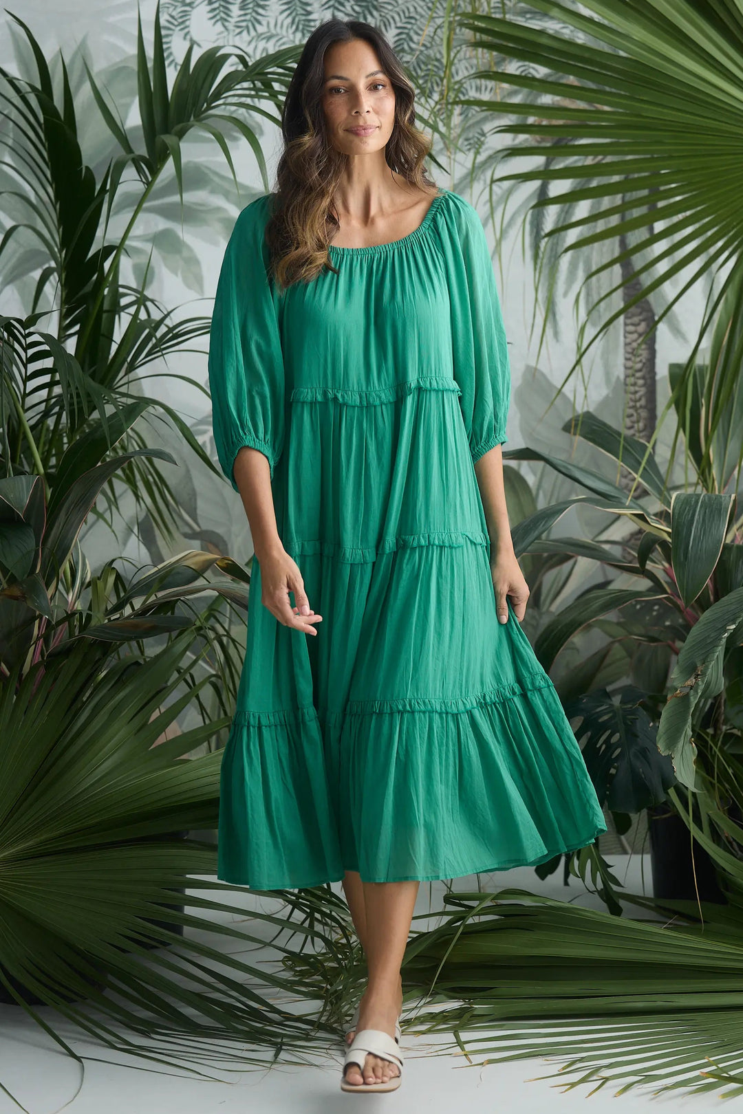 Grenadine Dress - Jade Green Seasons Emporium Grenadine Dress - Jade Green Seasons Emporium