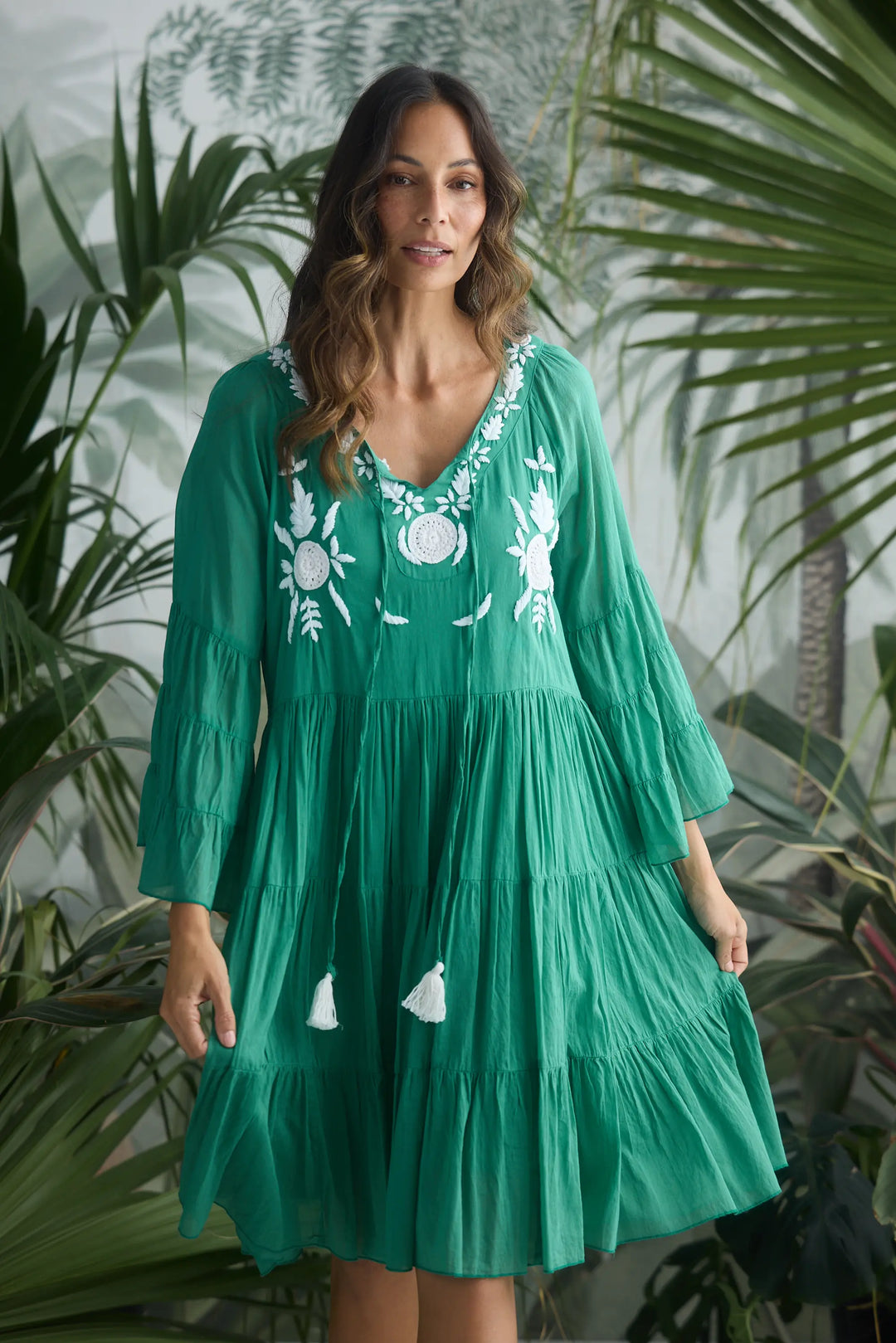 Holiday Trading Jamaica Dress Jade Green