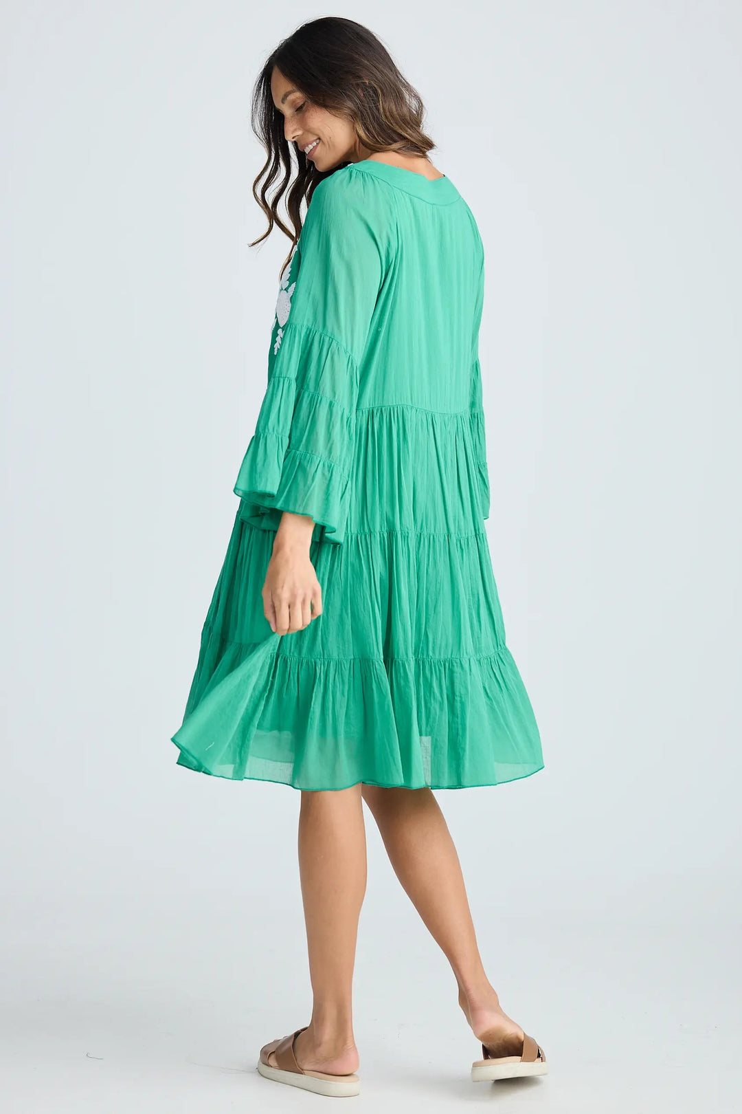 Holiday Trading Jamaica Dress Jade Green