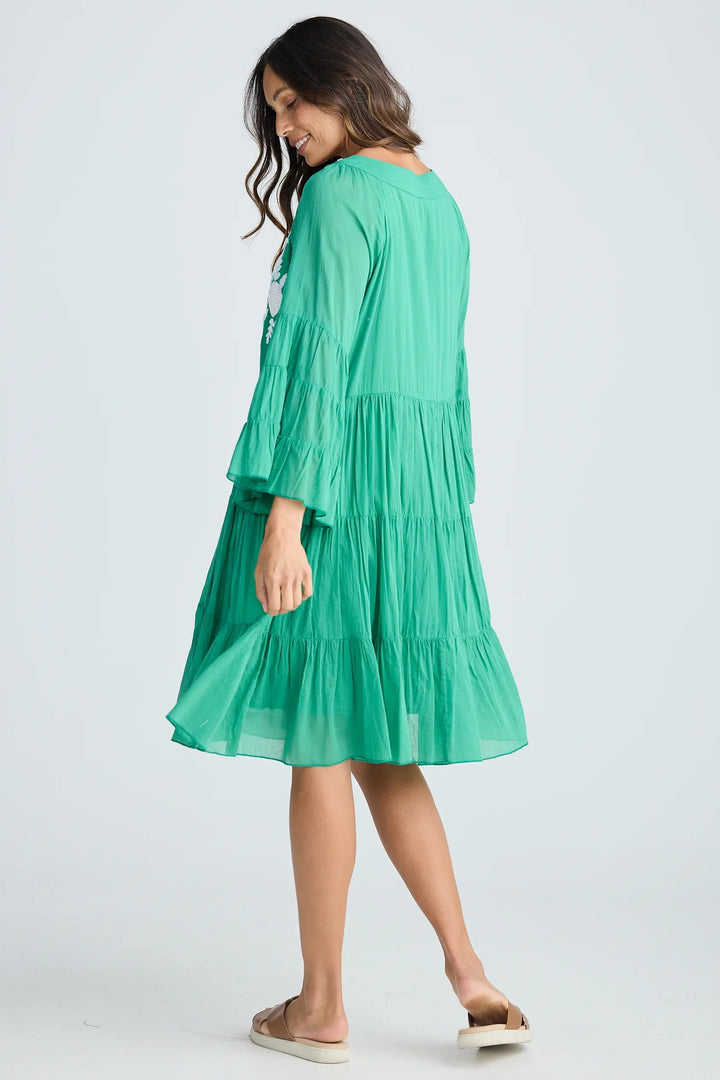 Holiday Trading Jamaica Dress Jade Green