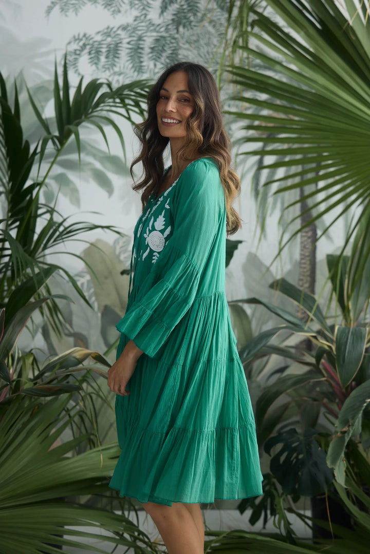 Holiday Trading Jamaica Dress Jade Green