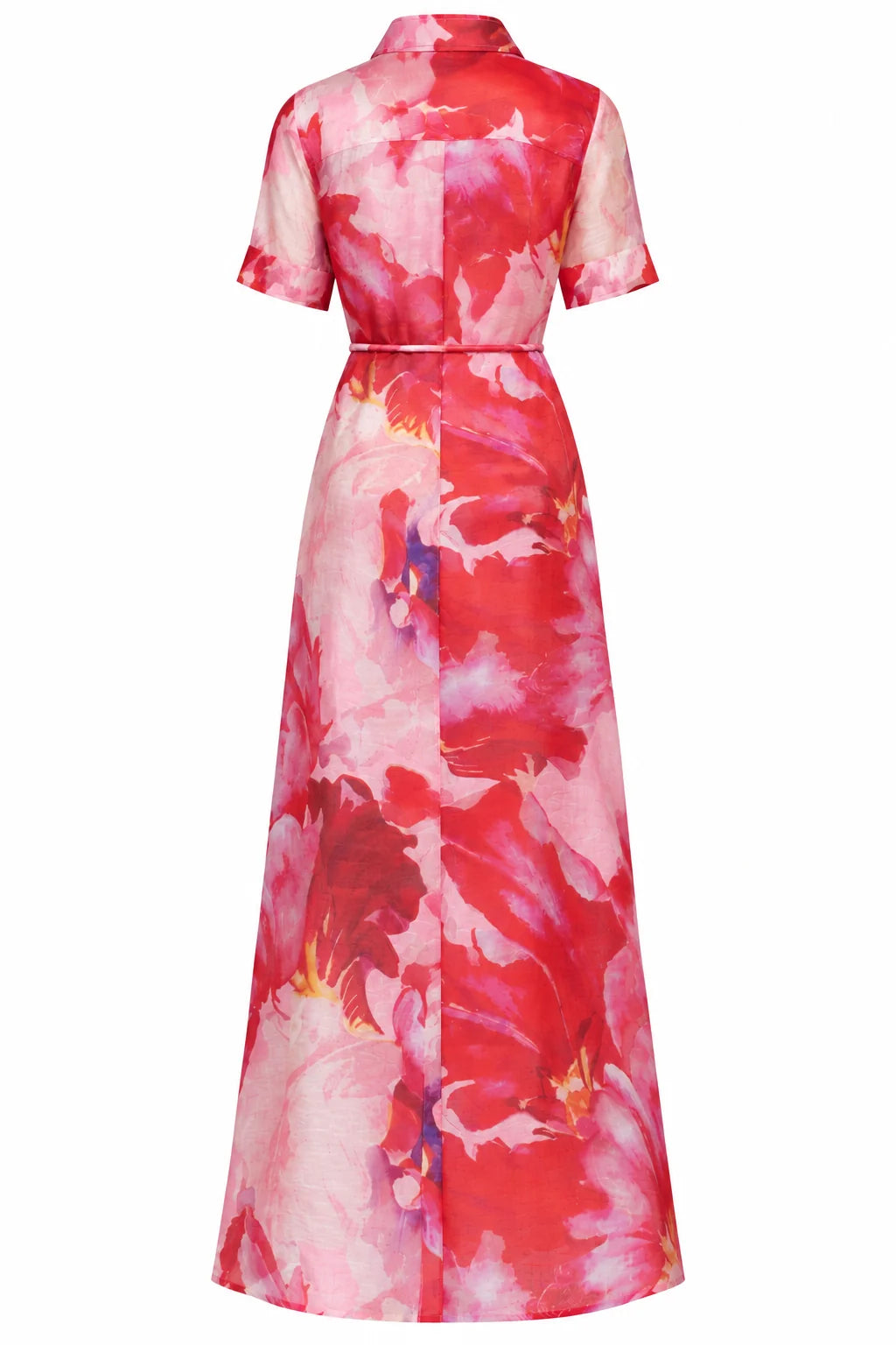 Ina Maxi Dress - Pink Red Floral