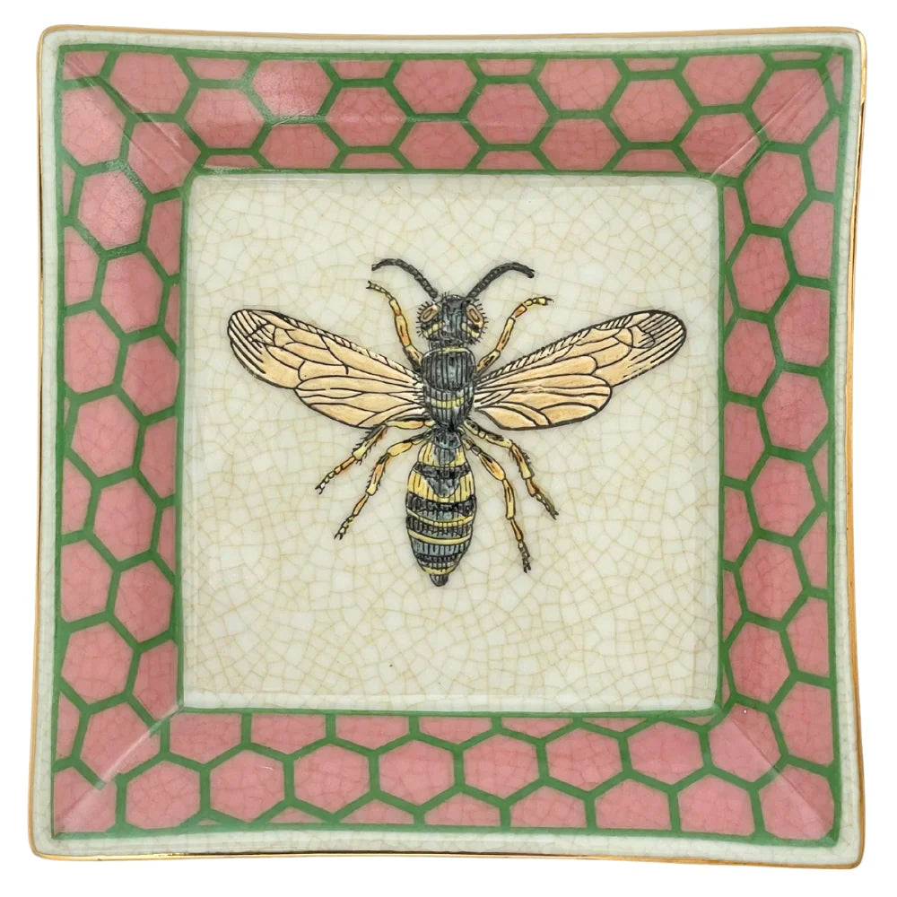 Jardiner Abeille Wall Plate - Pink