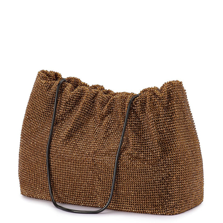 Jessie Crystal Mesh Pouch - Bronze