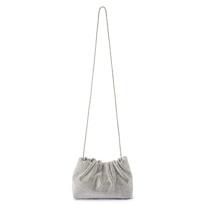 Jessie Crystal Mesh Pouch - Silver