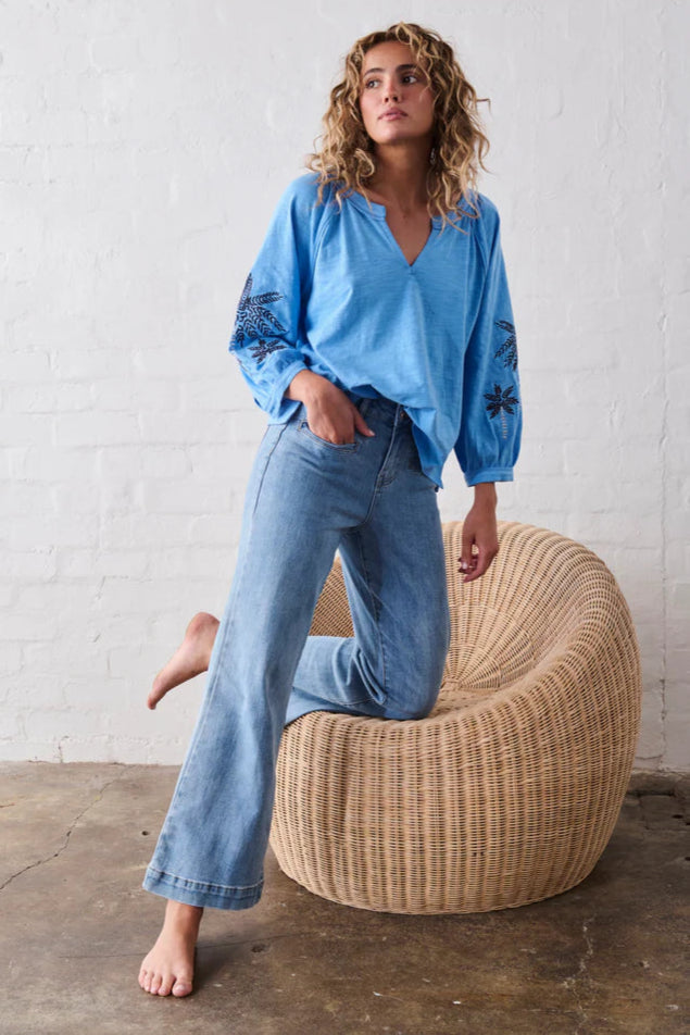Kireina Freya Jean 70s Blue