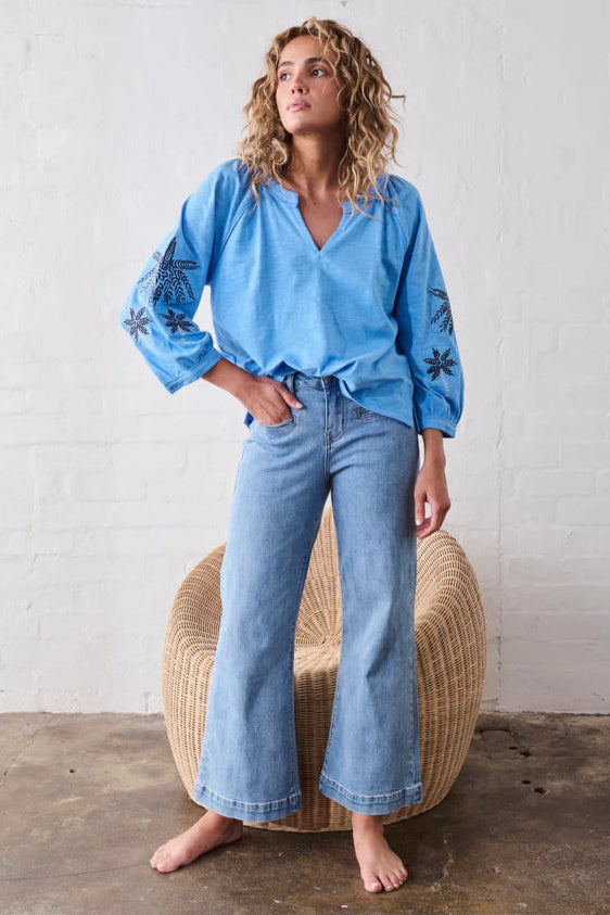 Kireina Freya Jean 70s Blue