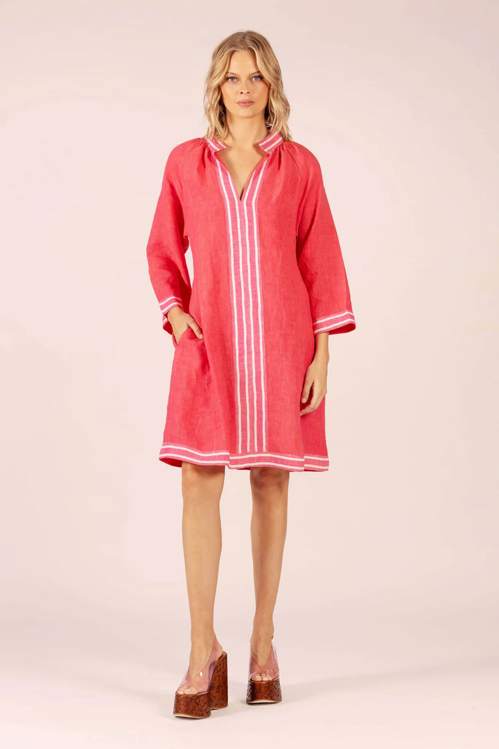 Allegra Linen Dress - Watermelon