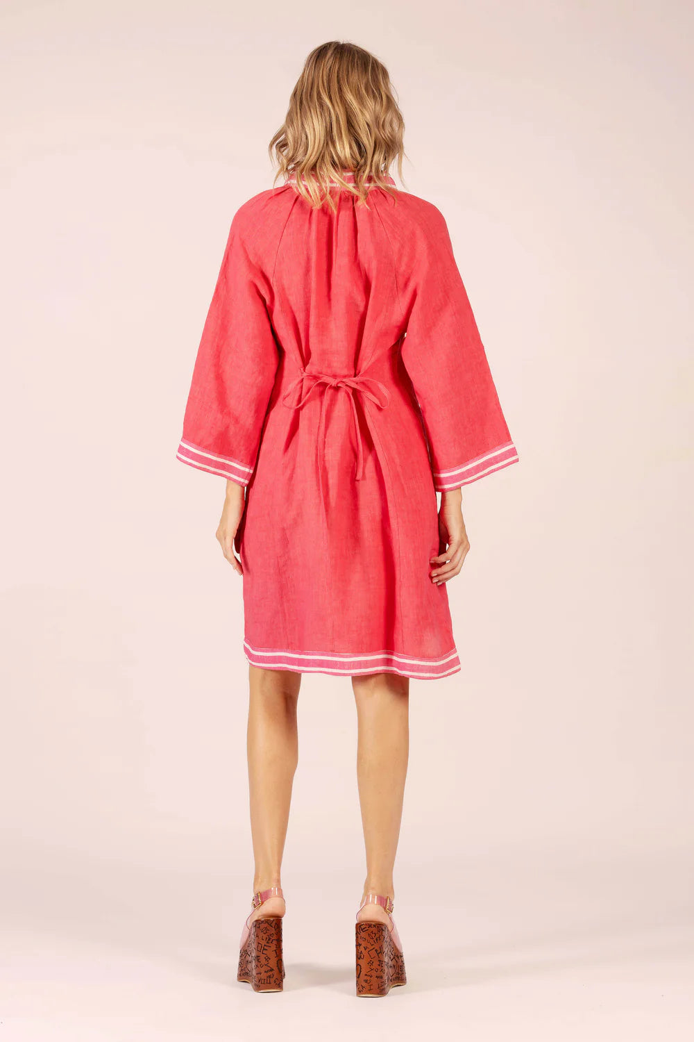 Allegra Linen Dress - Watermelon