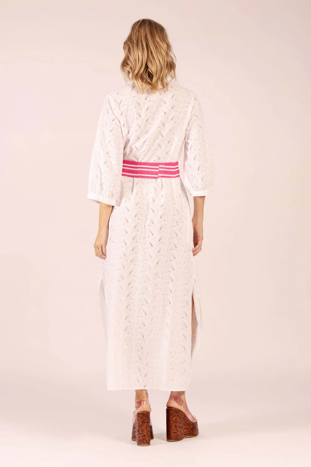 Cirque Shell Lace Maxi Dress - White