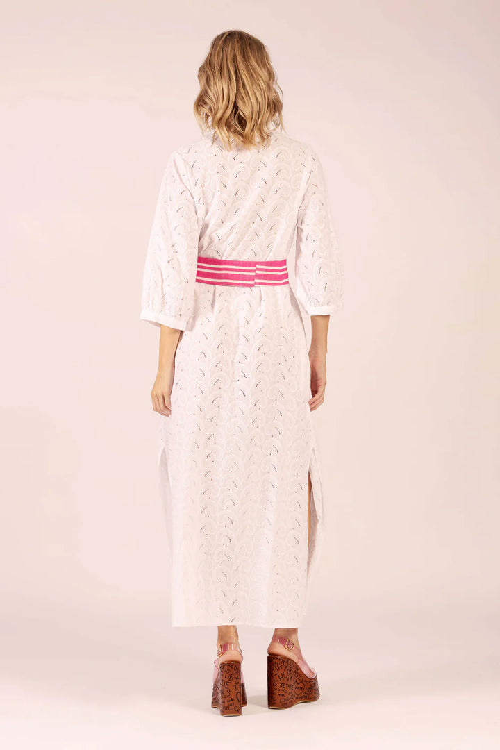 Cirque Shell Lace Maxi Dress - White