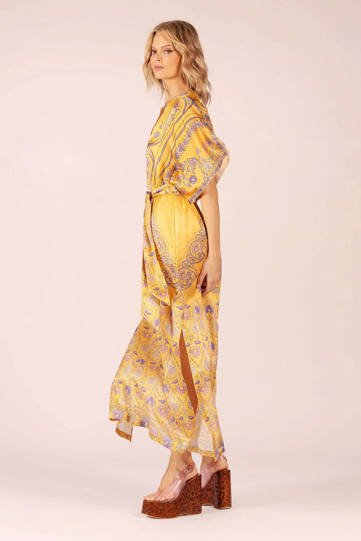 Norman Satin Maxi Dress - Mango