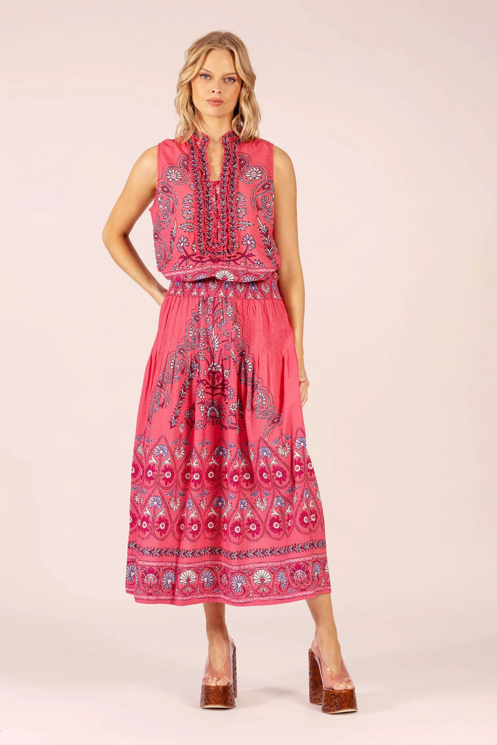 Ruby Long Dress - Hindi Raspberry