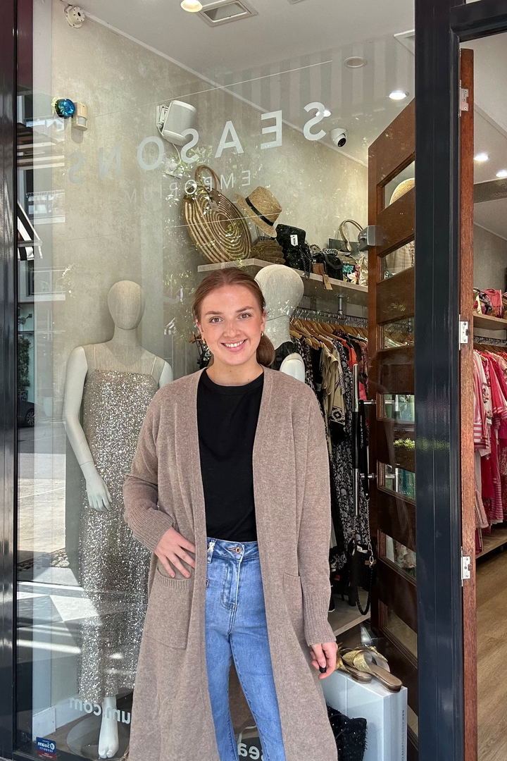 Longline Cardigan - Natural