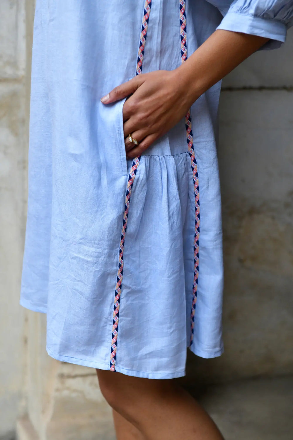 Azure & Indigo Maya Shift Dress Sky