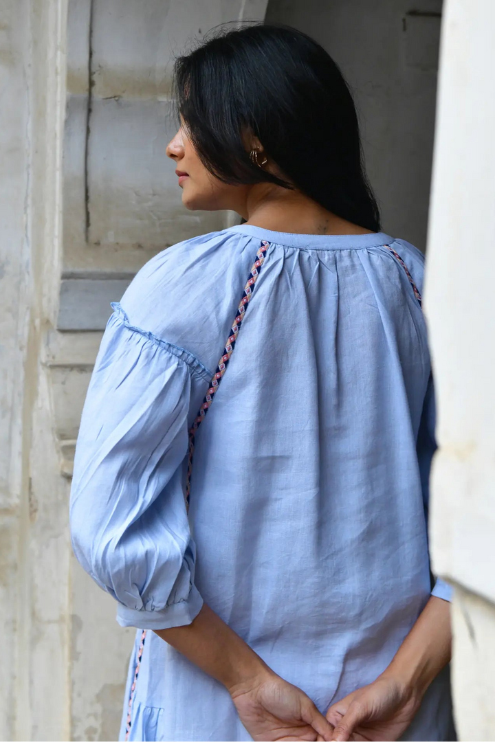 Azure & Indigo Maya Shift Dress Sky