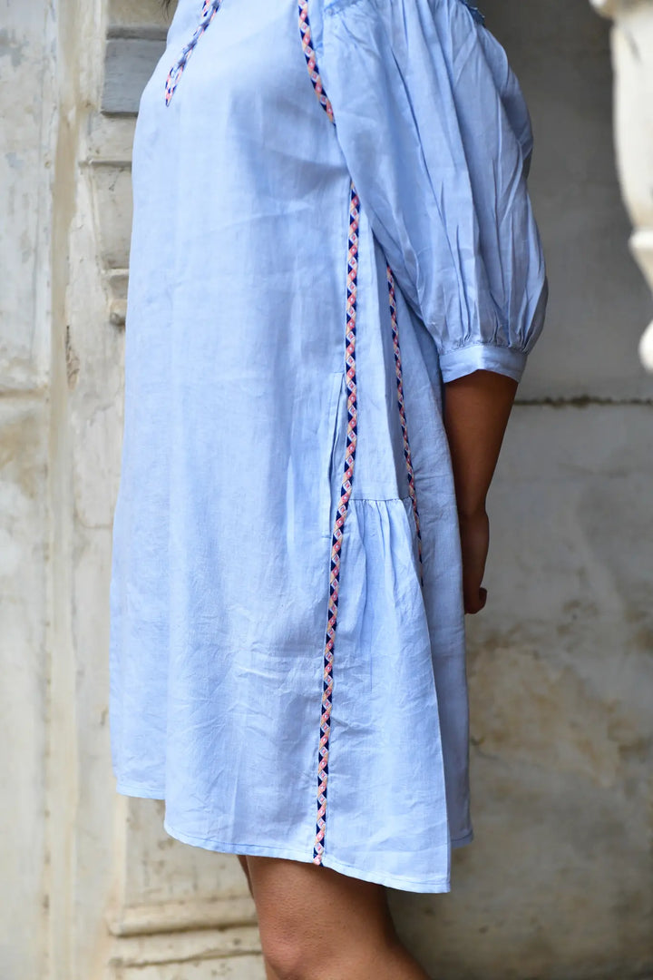 Azure & Indigo Maya Shift Dress Sky
