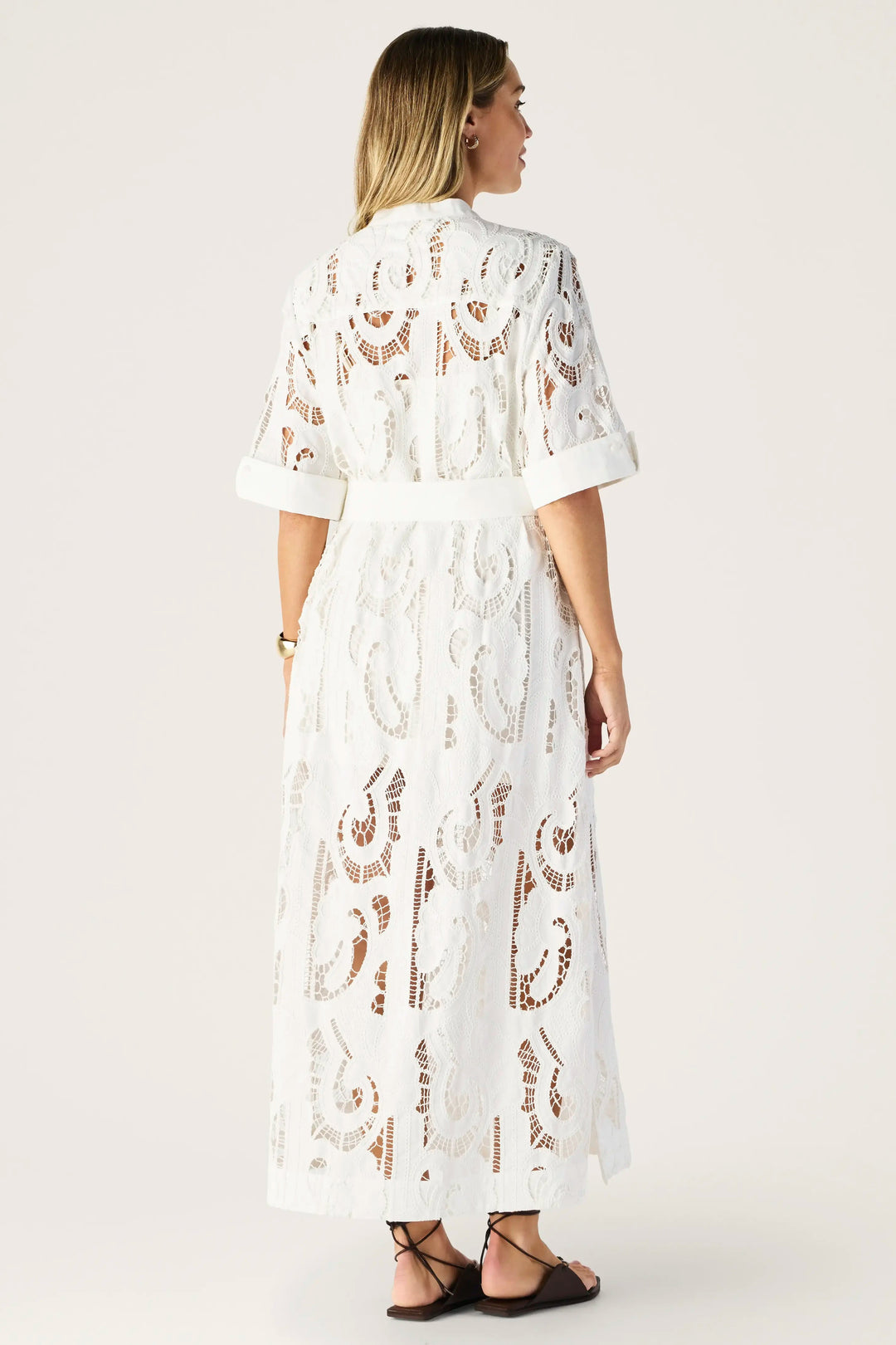 MOS the Label Marbella Shift Dress Bright White