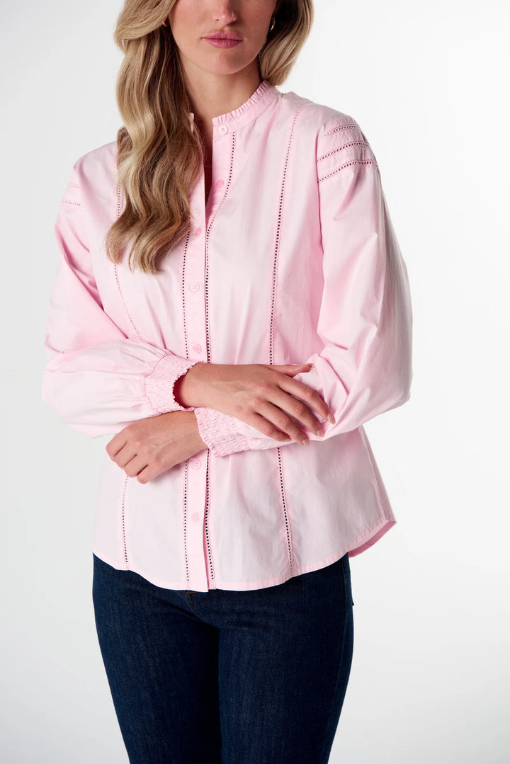 Misty Cotton Blouse - Pink A Boo