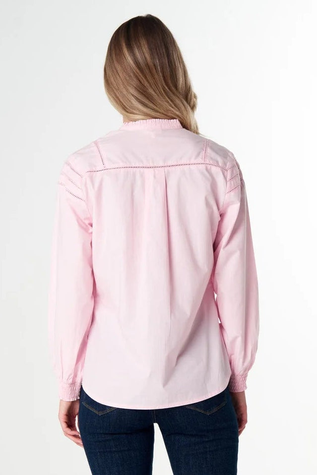 Misty Cotton Blouse - Pink A Boo