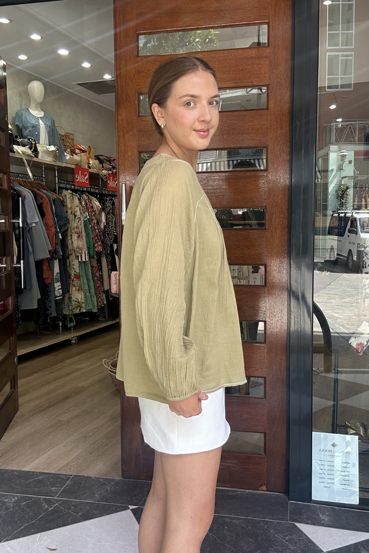 Moonraker Top - Khaki