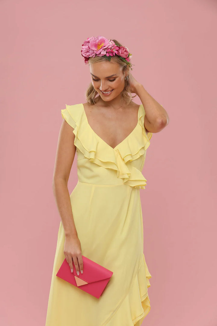 Dori Flower Crown - Hot Pink