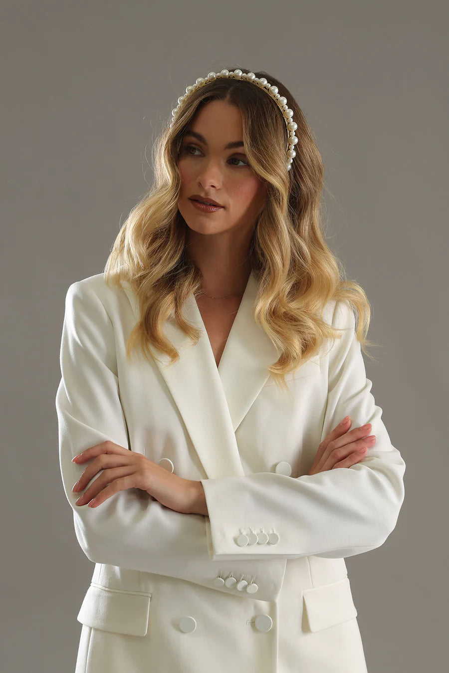 Perla Headband - Pearl Gold