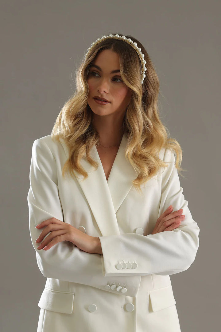 Perla Headband - Pearl Gold