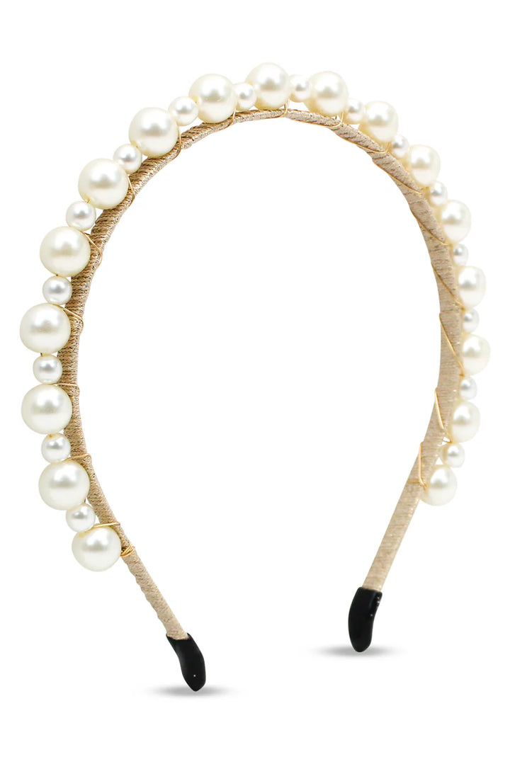 Perla Headband - Pearl Gold