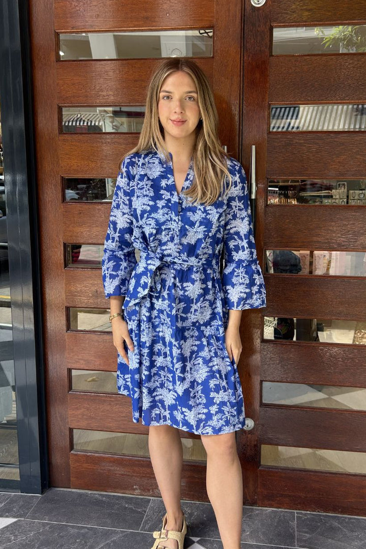 Morocco Midi Dress - Palmini French Blue