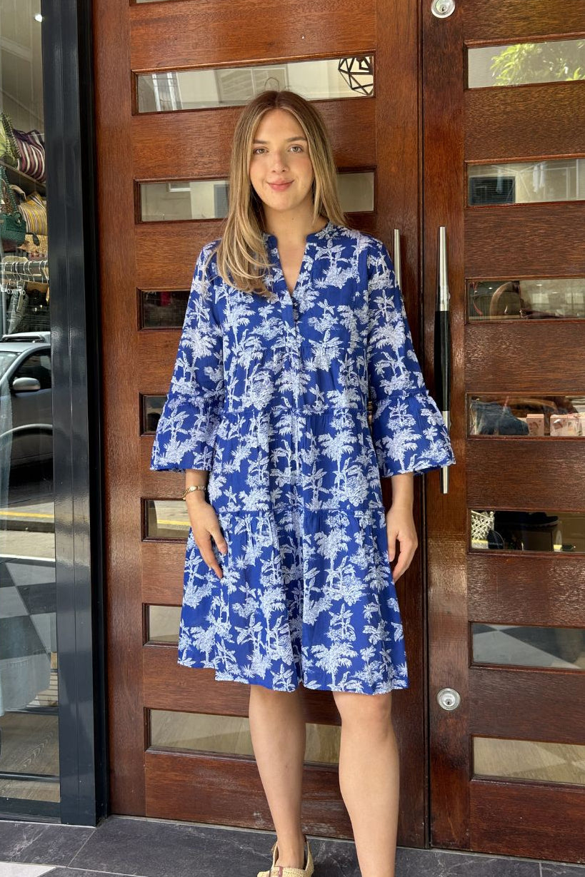 Morocco Midi Dress - Palmini French Blue