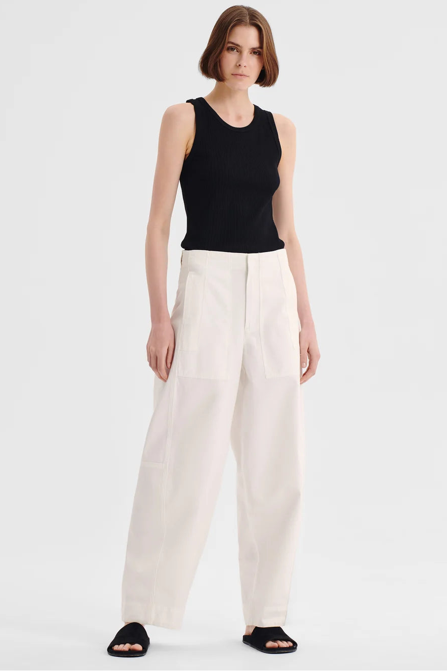 Henry Cargo Pant - White