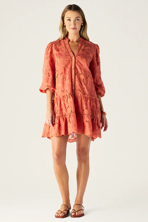 Mos The Label Loretta Mini Dress Hibiscus