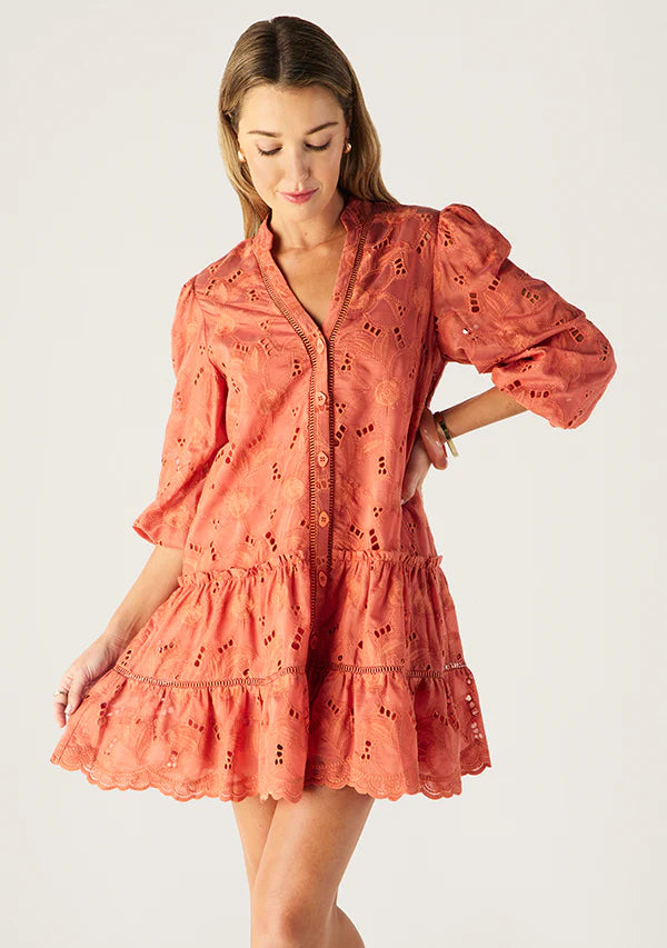 Mos The Label Loretta Mini Dress Hibiscus