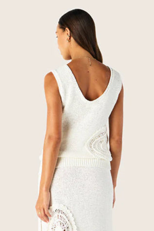 Martina Knit Top - Chalk