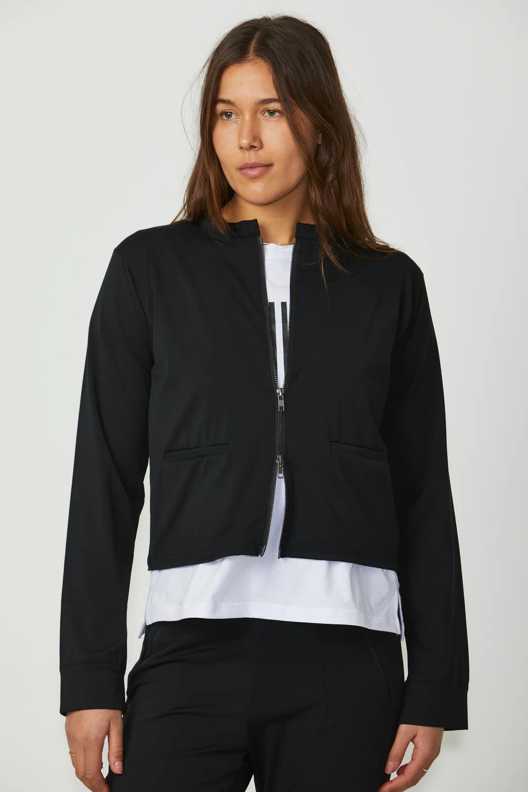 Keats Cropped Jacket - Black