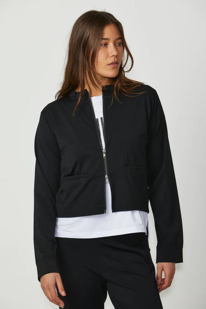 Keats Cropped Jacket - Black