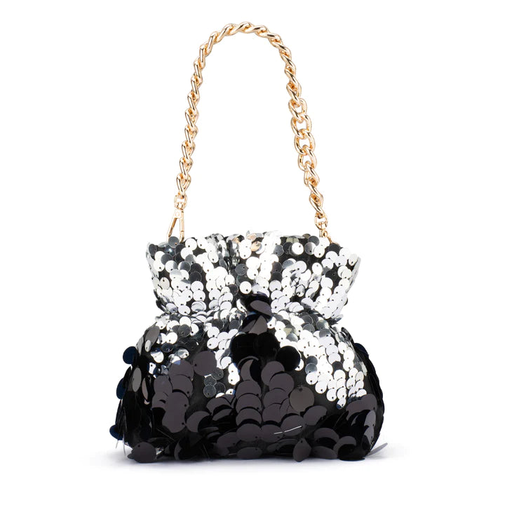 Pedro Sequin Pouch - Black
