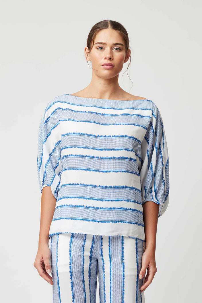 Positano Top - Sorrento Stripe