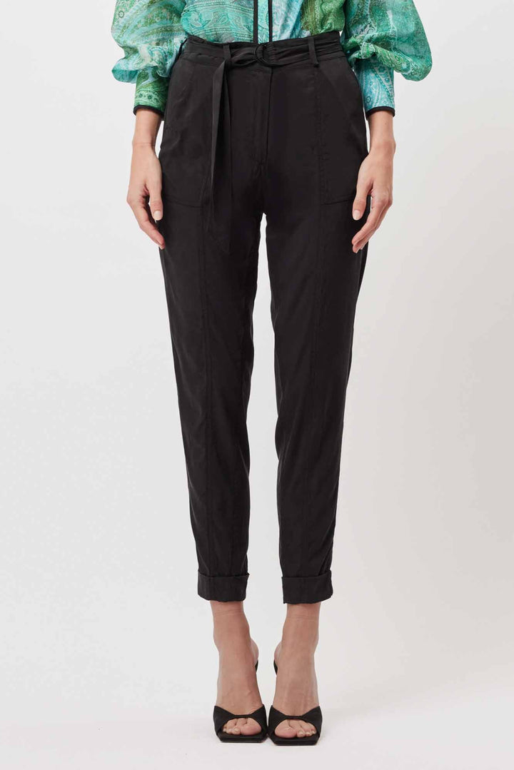 Transit Stretch Cupro Pant - Black