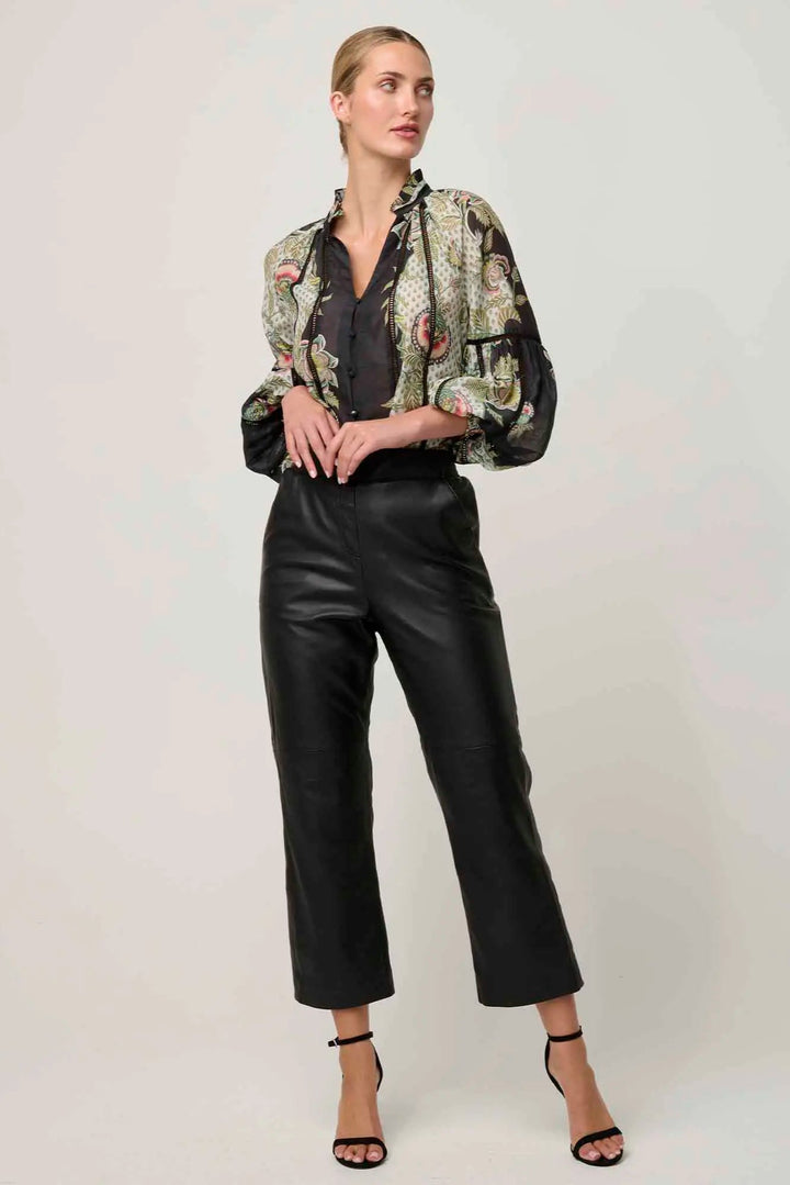 Montoya Leather Pant - Onyx
