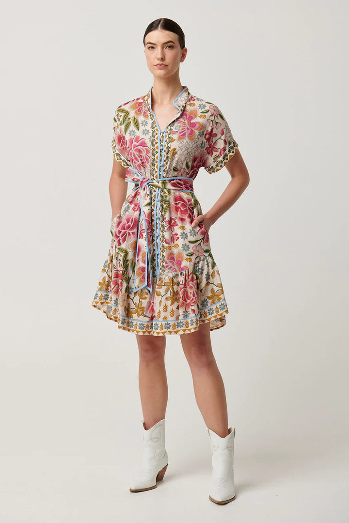 Clementine Linen Viscose Shirtdress - Azalea Fields