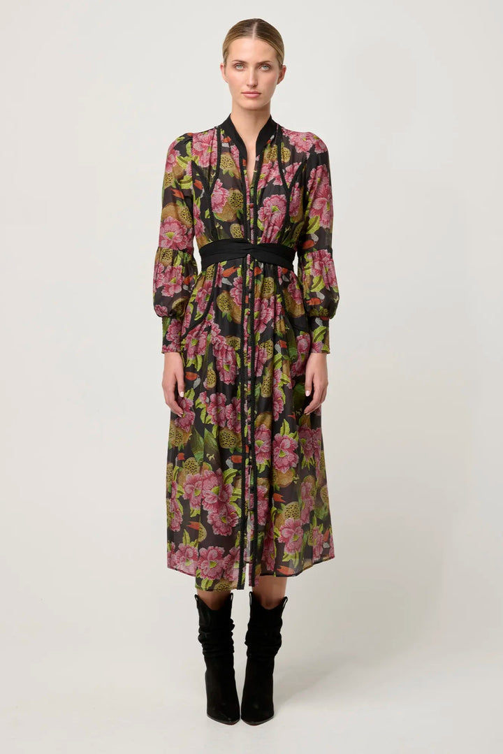 Esmeralda Midi Dress - Winter Granadilla