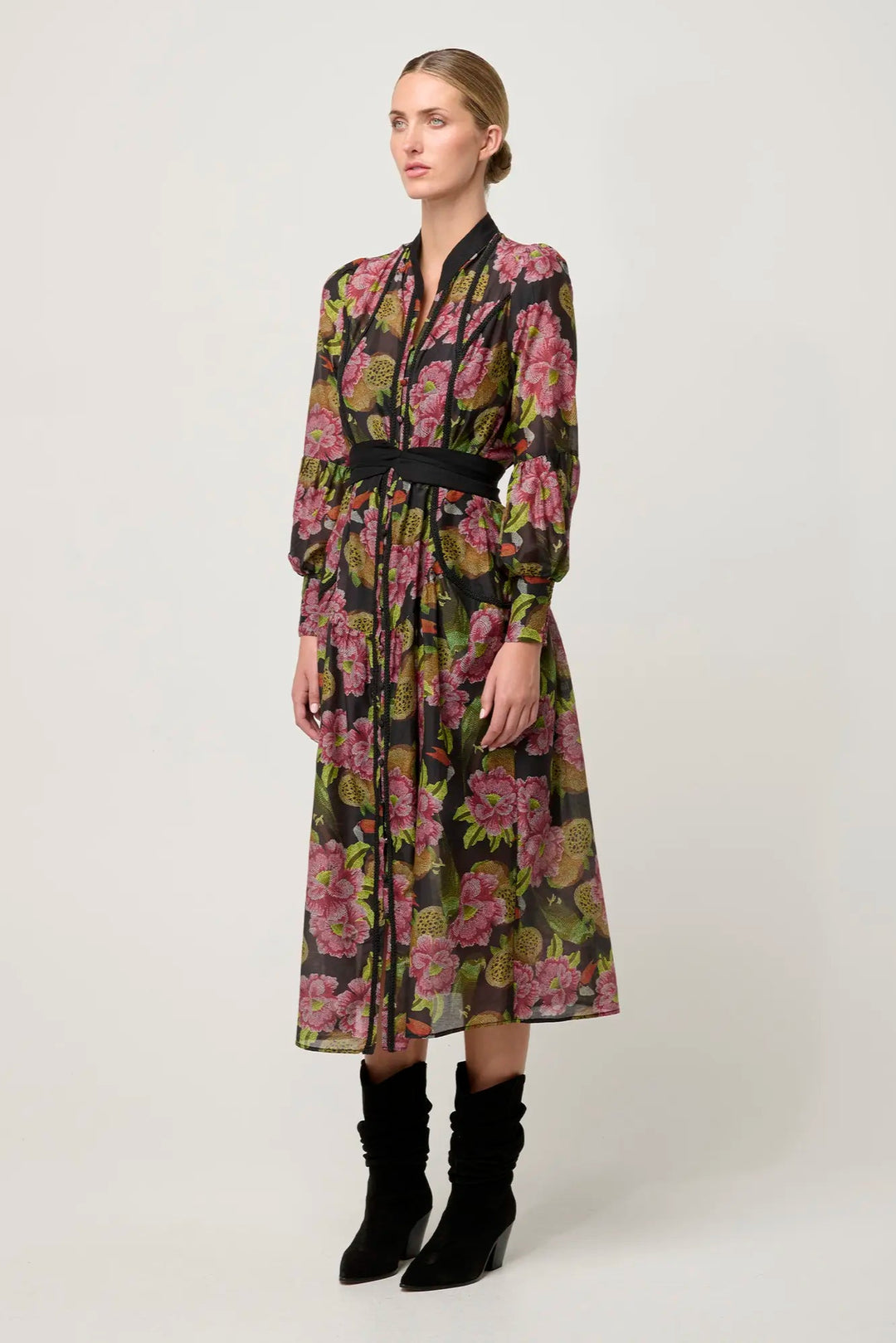 Esmeralda Midi Dress - Winter Granadilla