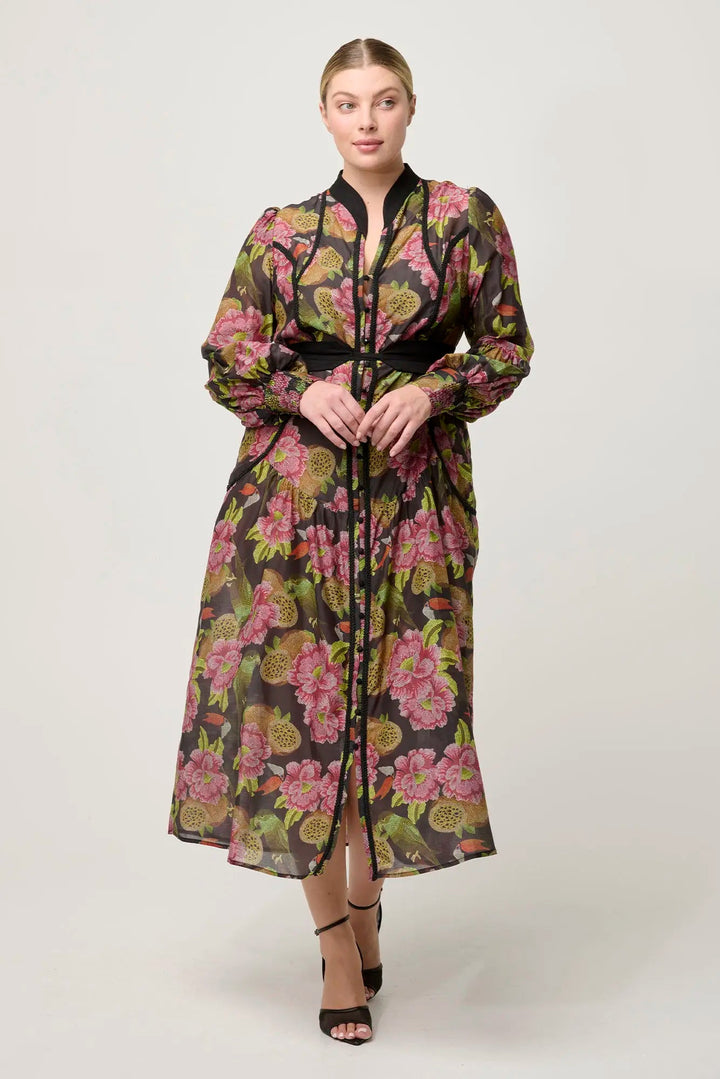 Esmeralda Midi Dress - Winter Granadilla